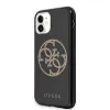 Guess Saffiano 4G Circle Logo iPhone 11 tok fekete flitteres mintával (GUHCN61TPUBKGLG) - 0. kép