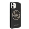 Guess Saffiano 4G Circle Logo iPhone 11 tok fekete flitteres mintával (GUHCN61TPUBKGLG) - 2. kép