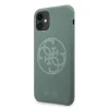 Guess Saffiano szilikon 4G Circle Logo iPhone 11 tok keki (GUHCN61LS4GKA) - 0. kép