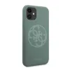 Guess Saffiano szilikon 4G Circle Logo iPhone 11 tok keki (GUHCN61LS4GKA) - 3. kép