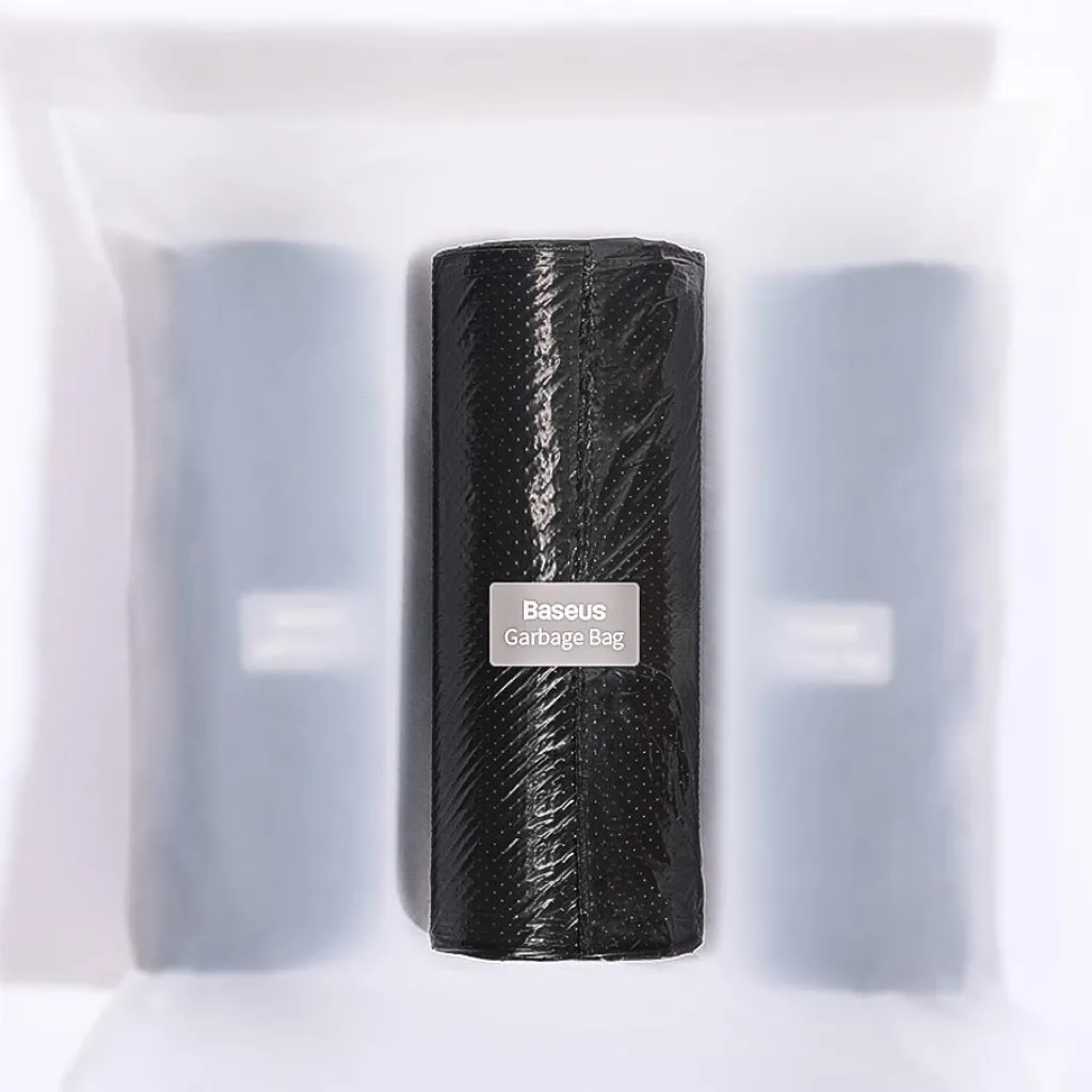 Baseus Háttámlára rögzíthető autós szemeteszsák fekete, szemetes - 18