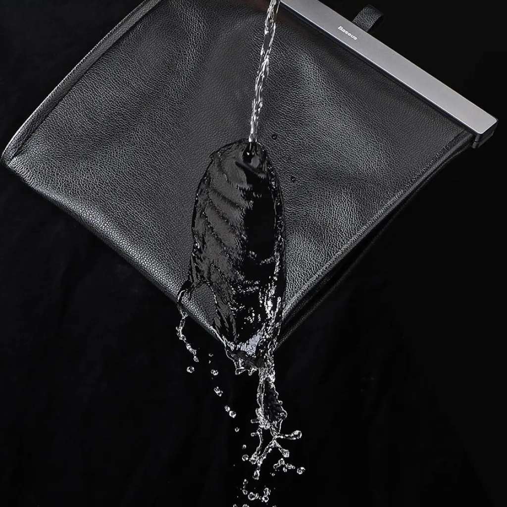 Baseus Háttámlára rögzíthető autós szemeteszsák fekete, szemetes - 21