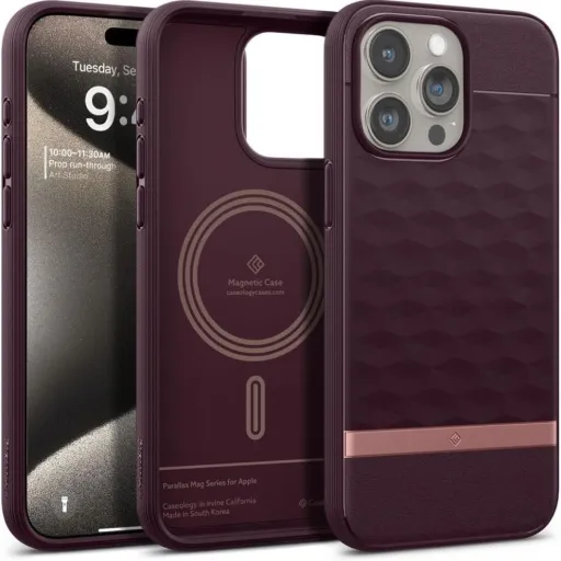 Caseology Parallax Mag Magsafe Iphone 15 Pro Max Tok Burgundy Caseology Parallax Mag Magsafe Iphone 15 Pro Max Tok Burgundy