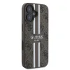 Eredeti Guess 4G Printed Stripes Ütésálló MagSafe tok GUHMP16SP4RPSW iPhone 16-hoz, barna - 0. kép