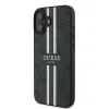 Original Guess védőtok hardcase 4G Printed Stripes MagSafe GUHMP16MP4RPSK iPhone 16 Plus fekete tok - 0. kép