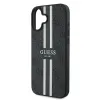 Original Guess védőtok hardcase 4G Printed Stripes MagSafe GUHMP16MP4RPSK iPhone 16 Plus fekete tok - 4. kép