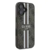 Original Guess 4G Nyomott Csíkos MagSafe GUHMP16MP4RPSW iPhone 16 Plus tok barna - 2. kép