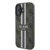 Original Case GUESS keménytok 4G Printed Stripes MagSafe GUHMP16XP4RPSW iPhone 16 Pro Max barna tok - 0. kép