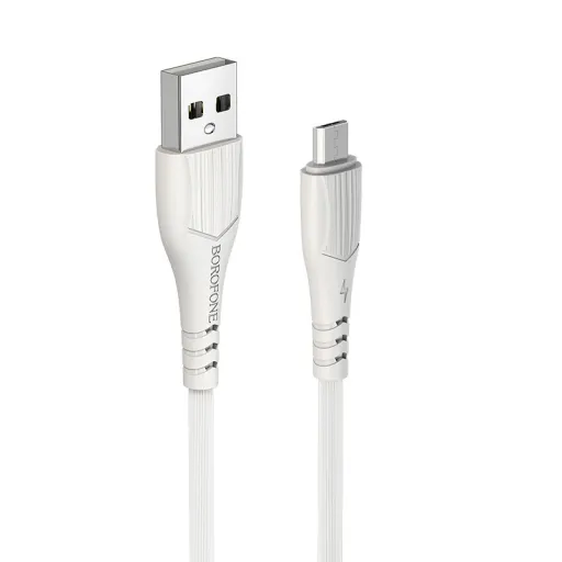 Borofone Cable BX37 Wieldy - USB to Micro USB - 1 méter fehér