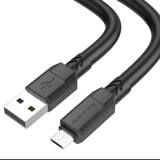 Borofone Cable BX81 Goodway - USB to Micro USB - 2,4A 1 méter fekete