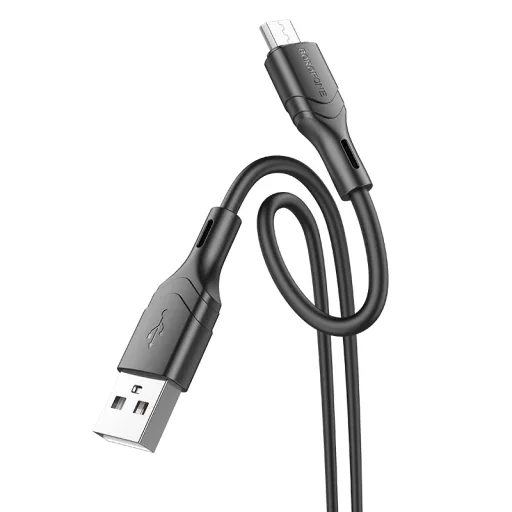 Borofone Kábel BX99 Módszer - USB to MicroUSB - 2,4A 1 méter fekete