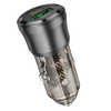 Borofone 38W autoadaptér BZ25 Journey - USB + Type C - PD 3A čierna - 0. kép