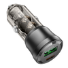 Borofone 38W autoadaptér BZ25 Journey - USB + Type C - PD 3A čierna - 1. kép
