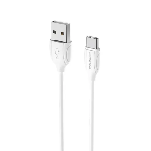 Borofone Kábel BX19 Benefit - USB to Type C - 3A 1 méter fehér