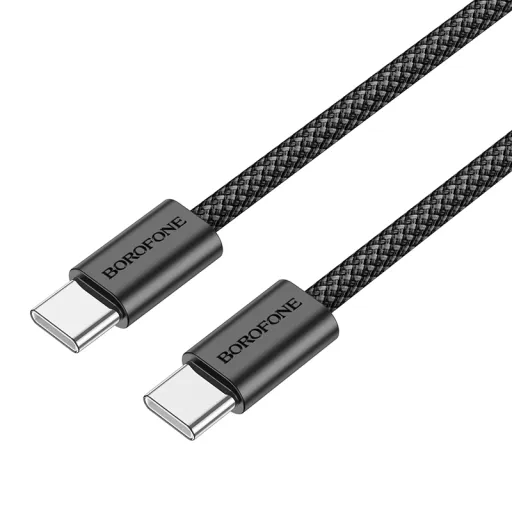 Borofone Kábel BX104 Primo - Type C to Type C - 60W 3A 1 méter fekete