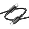 Borofone BX93 Super Power - Type C to Type C - 60W 3A 1 méter fekete - 0. kép