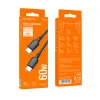 Borofone BX93 Super Power - Type C to Type C - 60W 3A 1 méter fekete - 3. kép