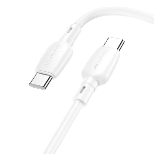 Borofone Cable BX93 Super Power - Type C to Type C - 60W 3A 1 méter fehér