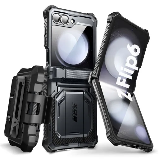 Supcase Iblsn Armorbox Galaxy Z Flip 6 Fekete Tok