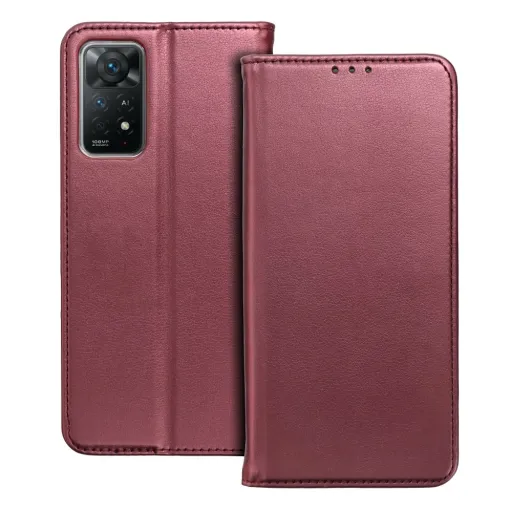 Smart Magneto fliptok Xiaomi Redmi Note 13 Pro Plus 5G burgundy tok